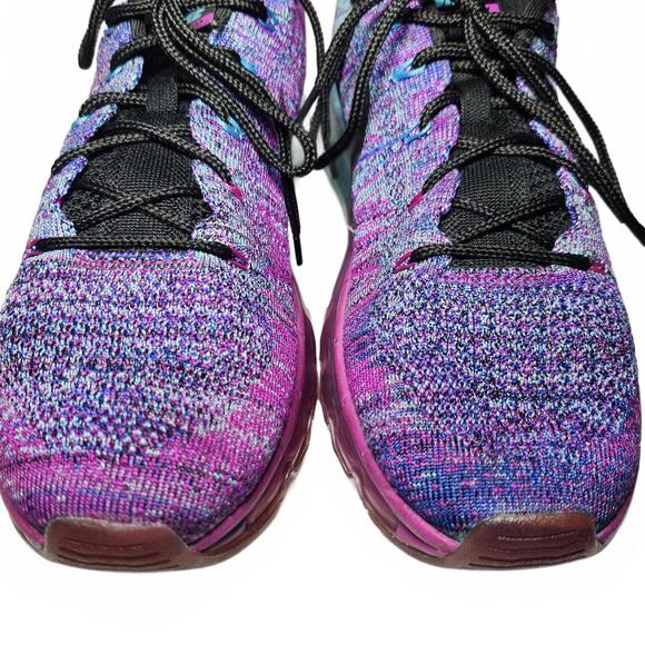 Nike Womens Air Max Flyknit Racer Running Shoes Multi Size 7.5 - Picture 3 of 8